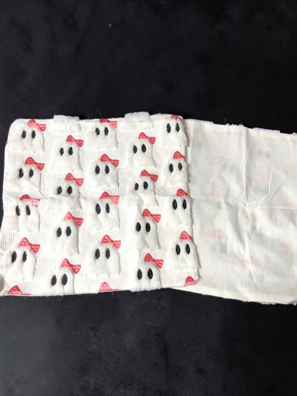 NWOT Plush Ghost Halloween Pillow Cover Fits 18x18 Insert